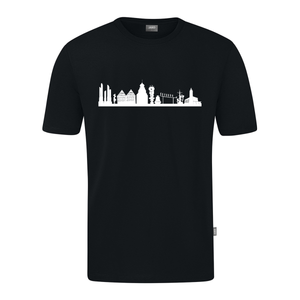 JAKO Herrenberg Skyline T-Shirt (inkl. Bedruckung) - Schwarz
