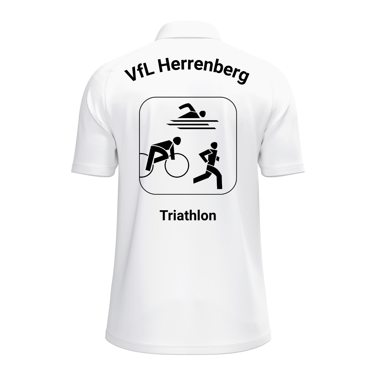JAKO Poloshirt One Weiß (inkl. Bedruckung) - VfL Herrenberg Triathlon