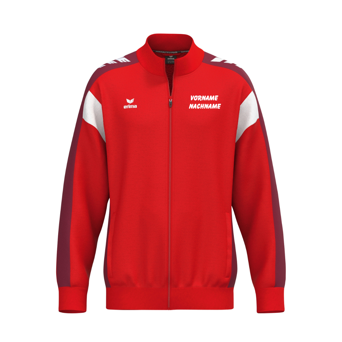 Erima CELEBRATE 125 Polyesterjacke rot/weiß (inkl. Bedruckung) - SV Rosenfeld Tischtennis