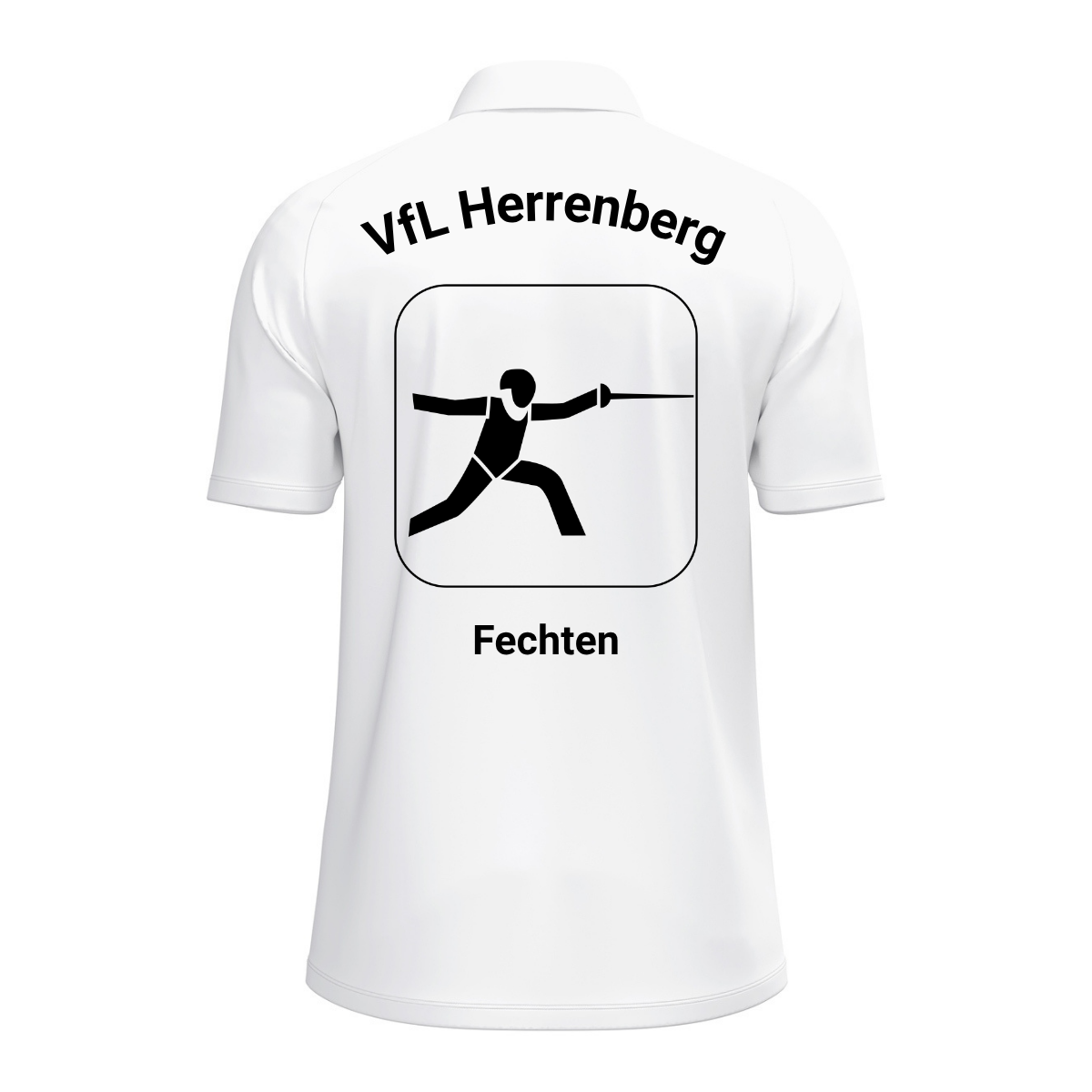 JAKO Poloshirt One Weiß (inkl. Bedruckung) - VfL Herrenberg Fechten
