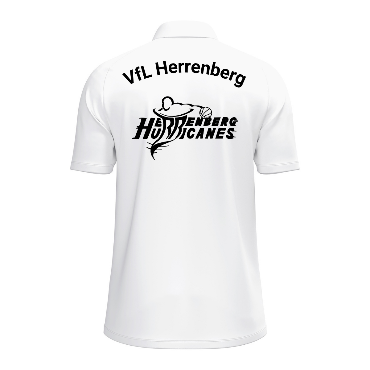 JAKO Poloshirt One Cotton Weiß (inkl. Bedruckung) - VfL Herrenberg Basketball