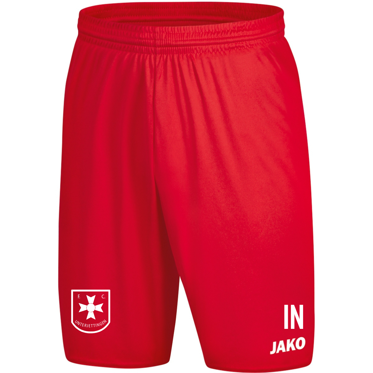 JAKO Sporthose Manchester 2.0 rot (inkl. Bedruckung) - FC Unterjettingen