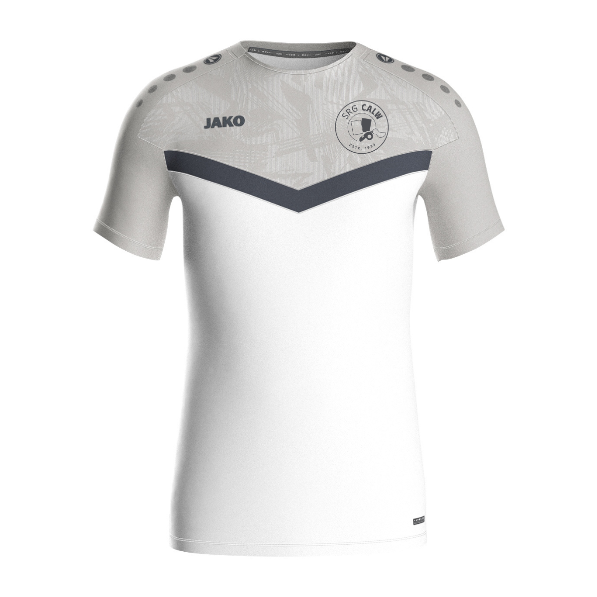 Jako T-Shirt Iconic weiß/soft grey (inkl. Bedruckung)- SRG Calw