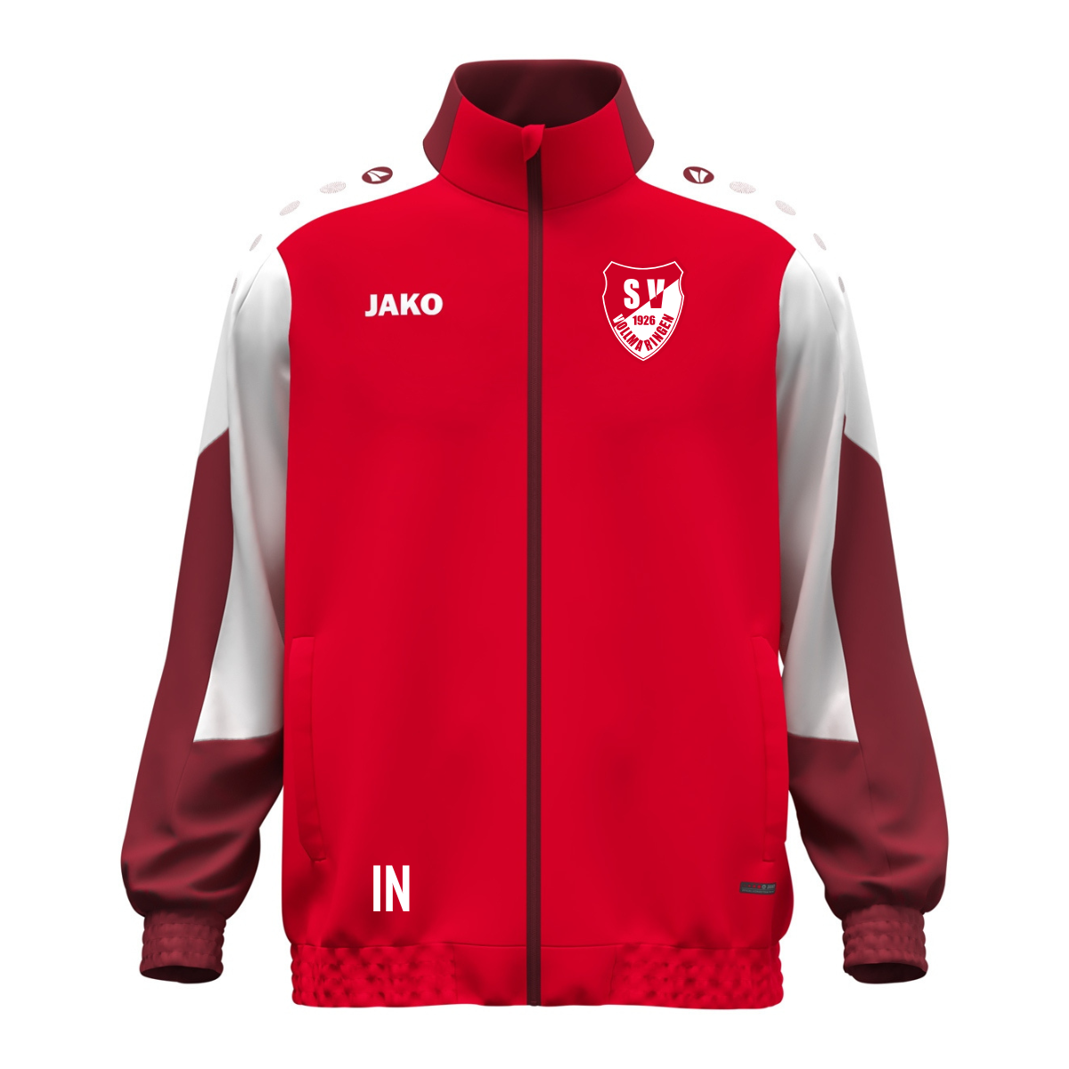 JAKO Webjacke Dynamic rot/weiß (inkl. Bedruckung) - SV Vollmaringen