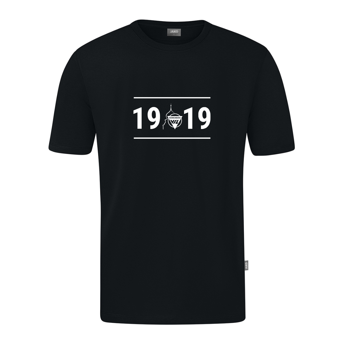 JAKO Herrenberg 1919 T-Shirt (inkl. Bedruckung) - Schwarz