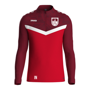 JAKO Ziptop Iconic rot/weinrot (inkl. Bedruckung) - SF Dusslingen