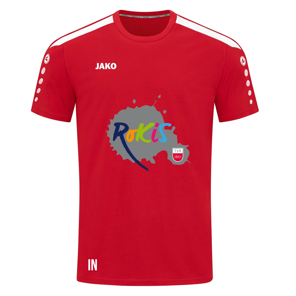 JAKO T-Shirt Power rot (inkl. Bedruckung) - TV Rottenburg Roki's