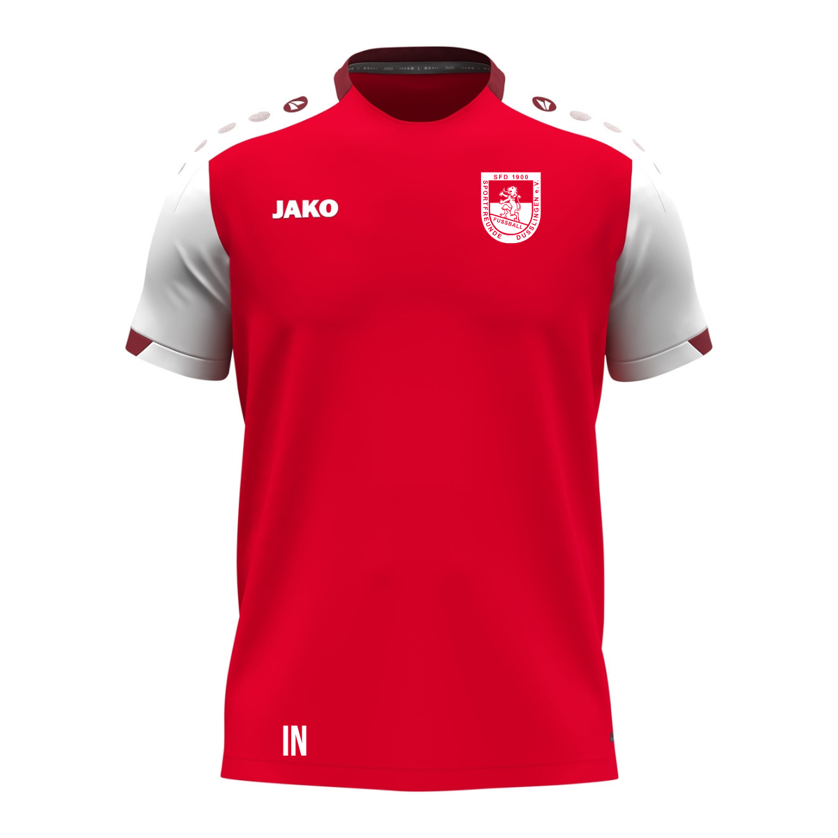 JAKO T-Shirt Dynamic rot/weiß (inkl. Bedruckung) SF Dusslingen