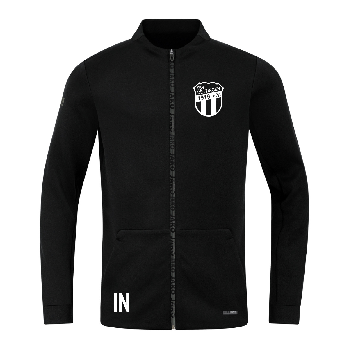 JAKO Jacke Pro Casual schwarz (inkl. Bedruckung) - TSV Dettingen