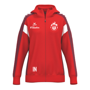 Erima CELEBRATE 125 Kapuzenjacke rot/weiß (inkl. Bedruckung) - TSG Tübingen Volleyball