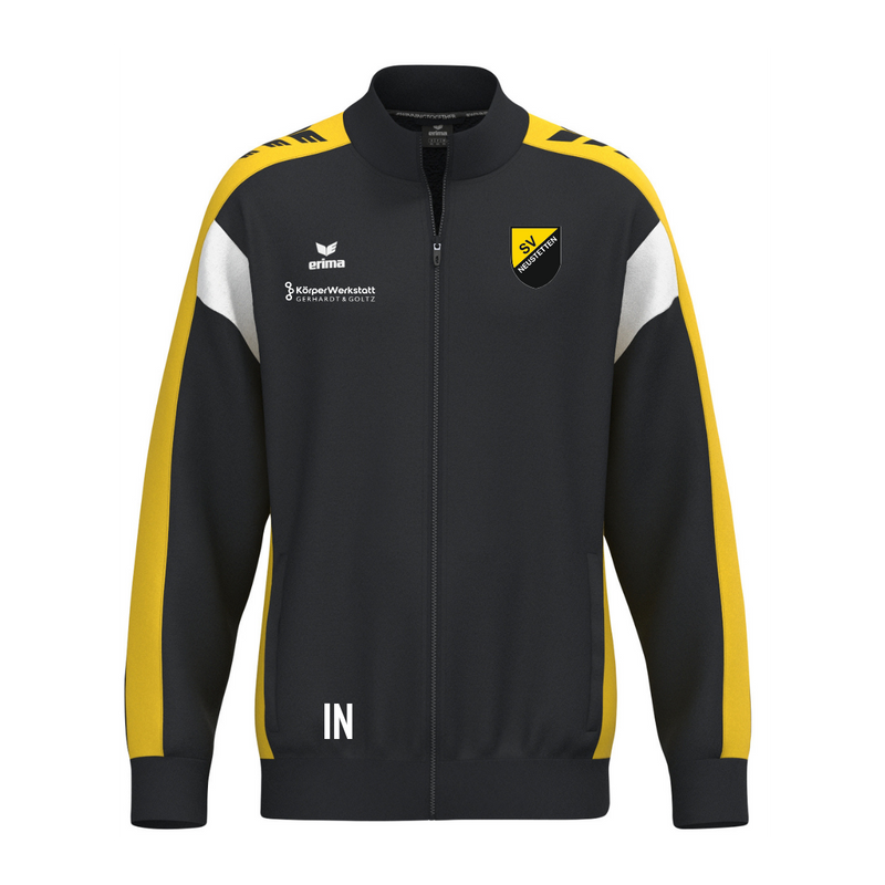 Erima CELEBRATE 125 Polyesterjacke schwarz/gelb(inkl. Bedruckung) - TA Neustetten