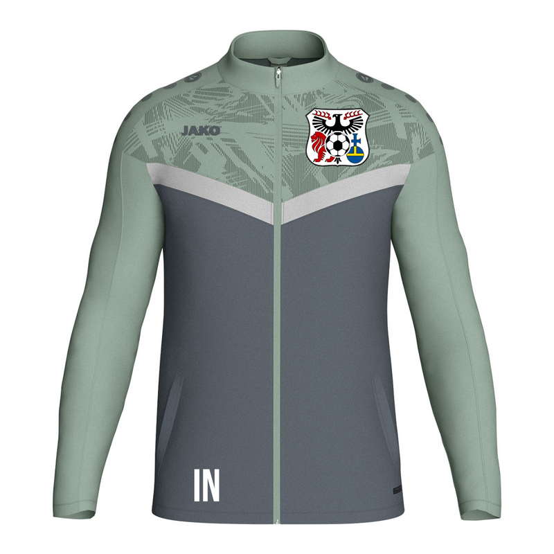 JAKO Polyesterjacke Iconic anthra light/mintgrün/soft grey (inkl. Bedruckung) - SGM Heckengäu