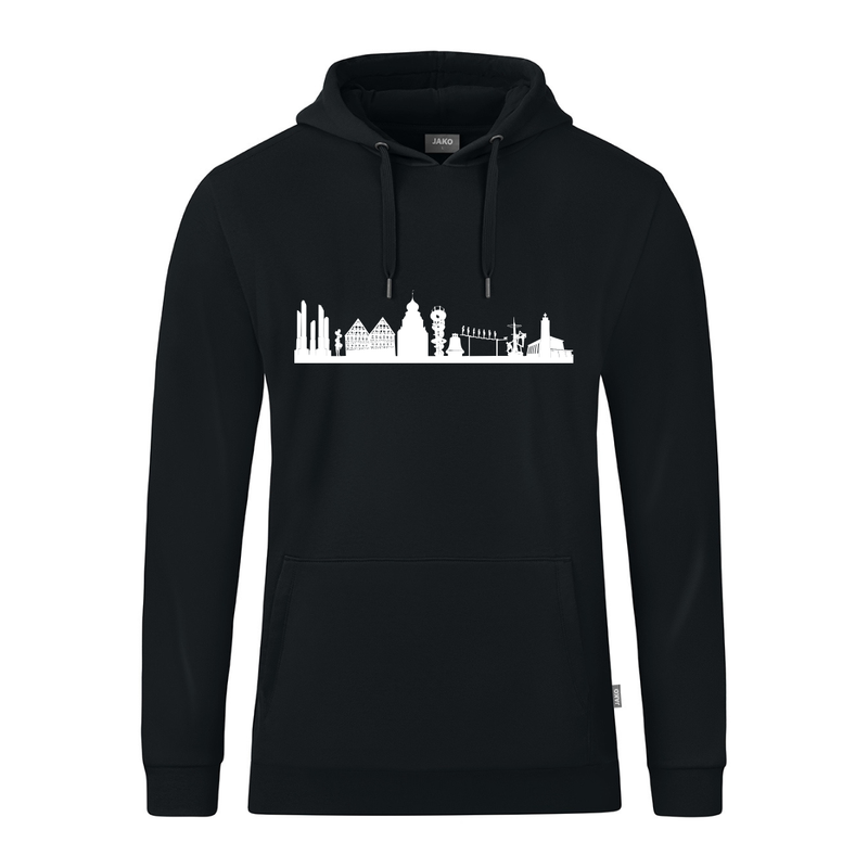 JAKO Herrenberg Skyline Hoodie (inkl. Bedruckung) - Schwarz