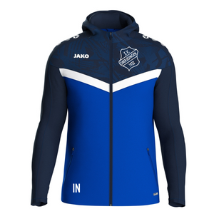 JAKO Kapuzenjacke Iconic marine/royal (inkl. Bedruckung) - SV Oberjesingen Aktive
