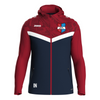 JAKO Kapuzenjacke Iconic marine/chili rot (inkl. Bedruckung) - Spvgg BFSO