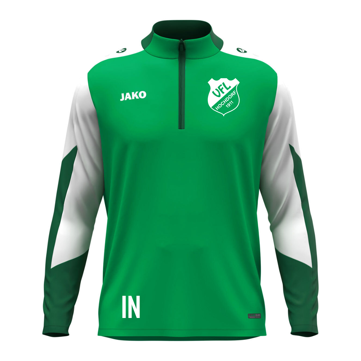 JAKO ZipTop Dynamic grün/weiß (inkl. Bedruckung) VfL Hochdorf