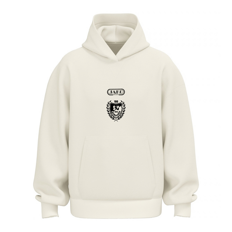 JAKO Kapuzensweat Wardrobe Off White (inkl. Bedruckung) - SV Vollmaringen