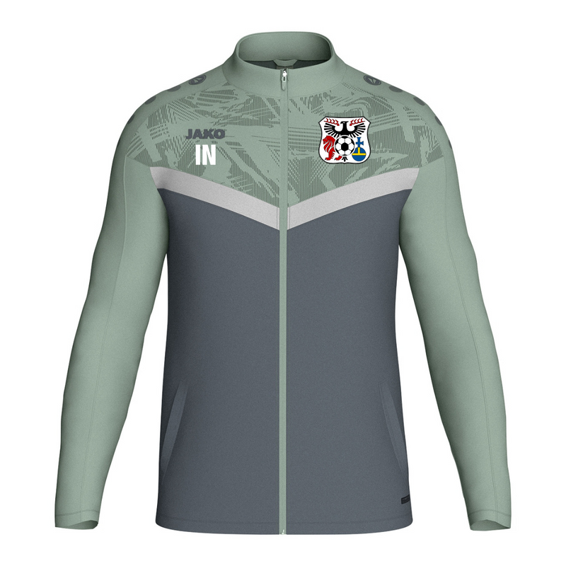 JAKO Polyesterjacke Iconic anthra light/mintgrün/soft grey (inkl. Bedruckung) - SGM Heckengäu Trainer