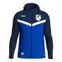 JAKO Kapuzenjacke Iconic royal/marine (inkl. Bedruckkung) - SV Gruol