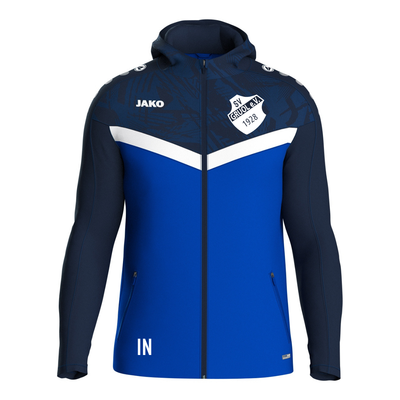 JAKO Kapuzenjacke Iconic royal/marine (inkl. Bedruckkung) - SV Gruol