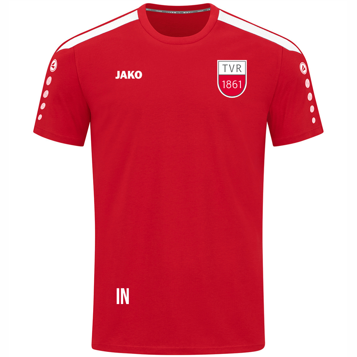 JAKO T-Shirt Power (Turnen) rot (inkl. Bedruckung) - TV Rottenburg