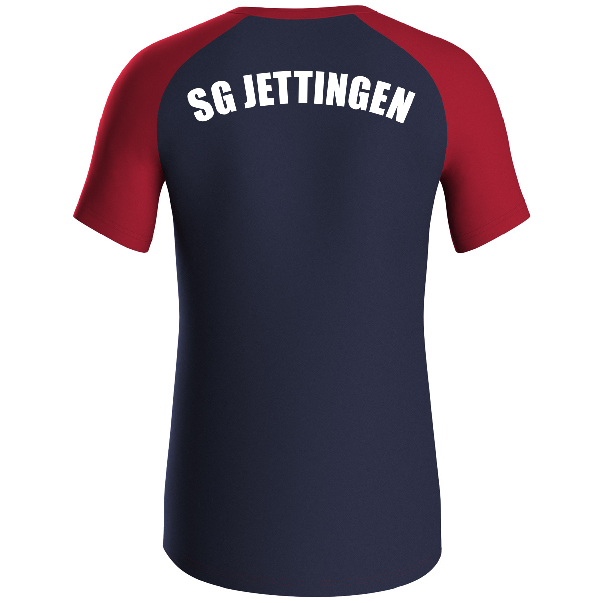 JAKO T-Shirt Iconic marine/chili rot (inkl. Bedruckung) - SG Jettingen - KITU