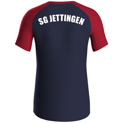 JAKO T-Shirt Iconic marine/chili rot (inkl. Bedruckung) - SG Jettingen