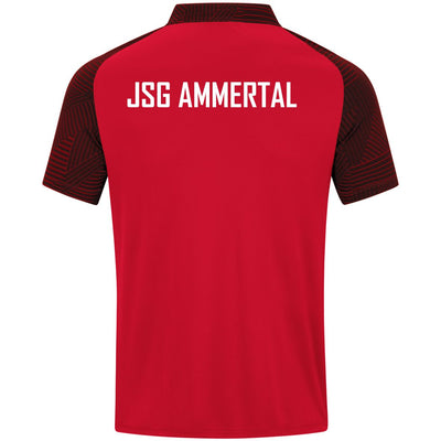 JAKO Polo PERFORMANCE (inkl. Bedruckung) - Rot/Schwarz - JSG Ammertal