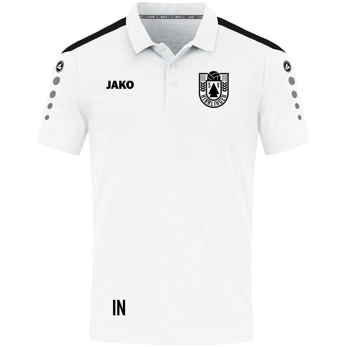 JAKO Polo POWER (inkl. Bedruckung) - Weiss/Schwarz - SV Hirrlingen