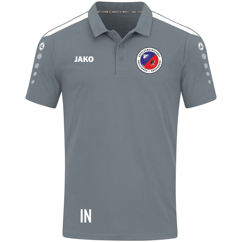 JAKO Polo POWER (inkl. Bedruckung) - Steingrau - SGM Hailfingen/Oberndorf