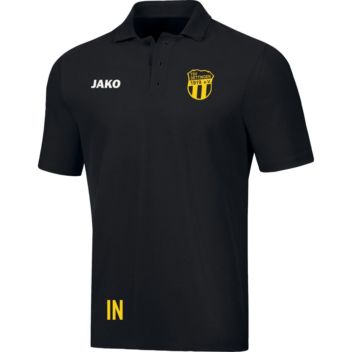 JAKO Polo Base schwarz (inkl. Bedruckung) - TSV Dettingen