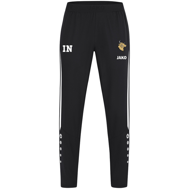 JAKO Freizeithose Power schwarz/weiß (inkl. Bedruckung) - Bulls Bondorf
