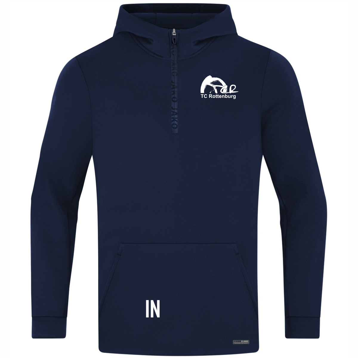JAKO Zip Hoodie Pro Casual marine (inkl. Bedruckung) - TC Rottenburg