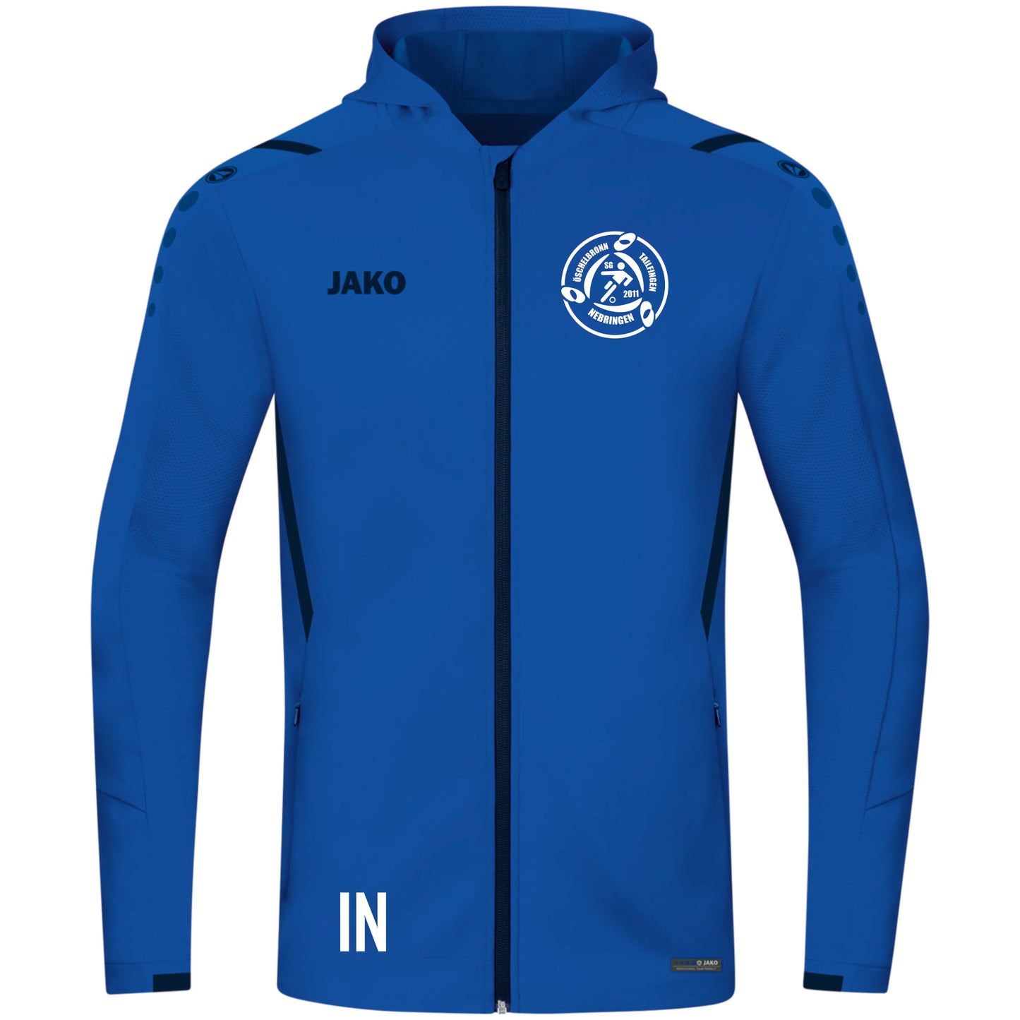 JAKO Trainingsjacke mit Kapuze CHALLENGE (inkl. Bedruckung) - Blau - SG Gäufelden