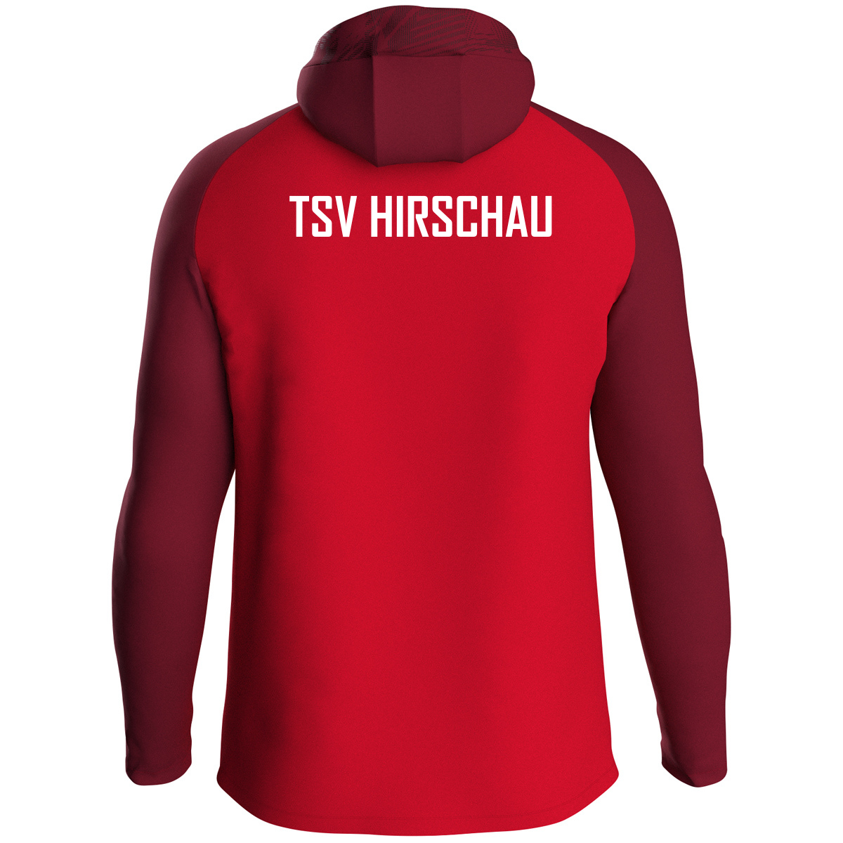 JAKO Kapuzenjacke Iconic rot/weinrot (inkl. Bedruckung) - TSV Hirschau