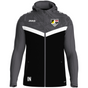 JAKO Kapuzenjacke Iconic schwarz/anthrazit (inkl. Bedruckung)
