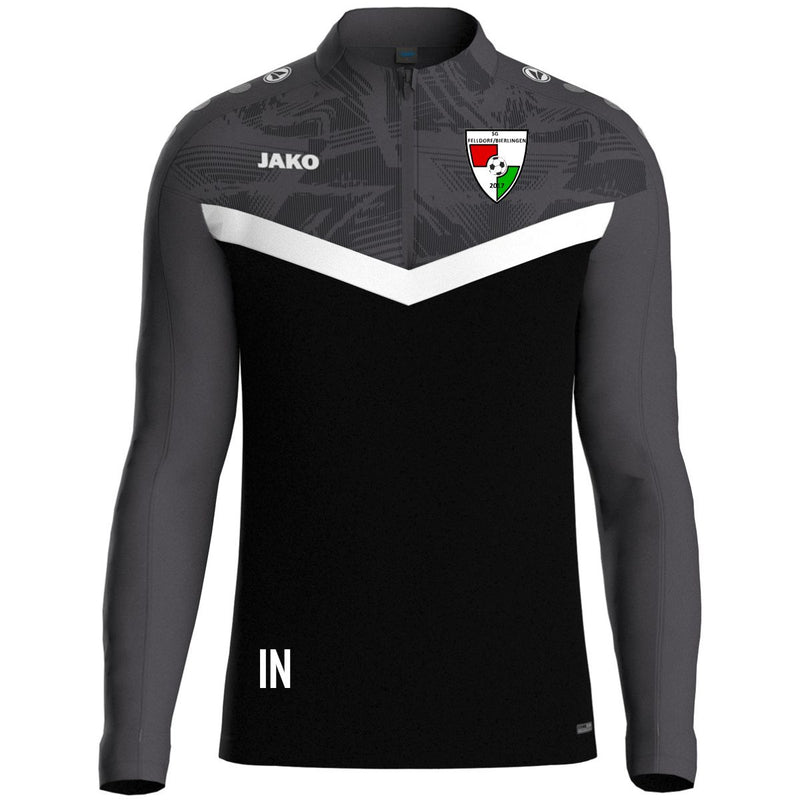 JAKO Ziptop Iconic schwarz/anthrazit (inkl. Bedruckung) - SG Felldorf/Bierlingen