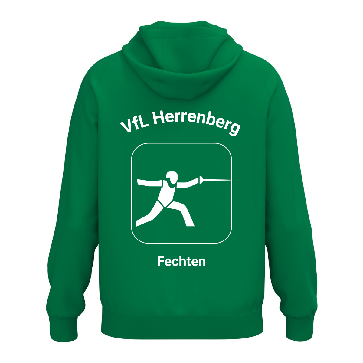 JAKO Kapuzenhoodie One Cotton Grün (inkl. Bedruckung) - VfL Herrenberg Fechten