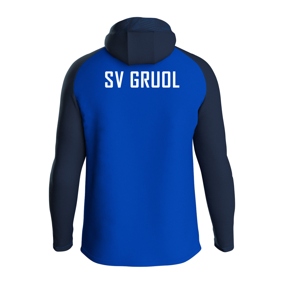 JAKO Kapuzenjacke Iconic royal/marine (inkl. Bedruckkung) - SV Gruol