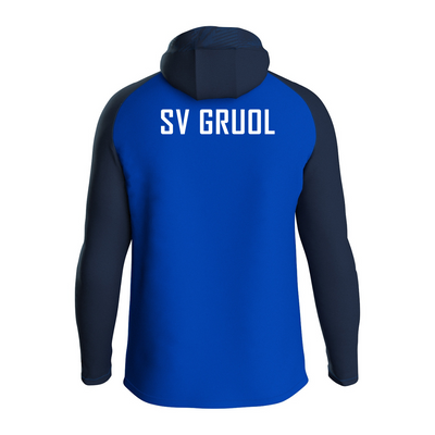 JAKO Kapuzenjacke Iconic royal/marine (inkl. Bedruckkung) - SV Gruol