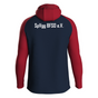 JAKO Kapuzenjacke Iconic marine/chili rot (inkl. Bedruckung) - Spvgg BFSO