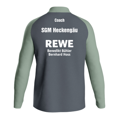 JAKO Polyesterjacke Iconic anthra light/mintgrün/soft grey (inkl. Bedruckung) - SGM Heckengäu Trainer