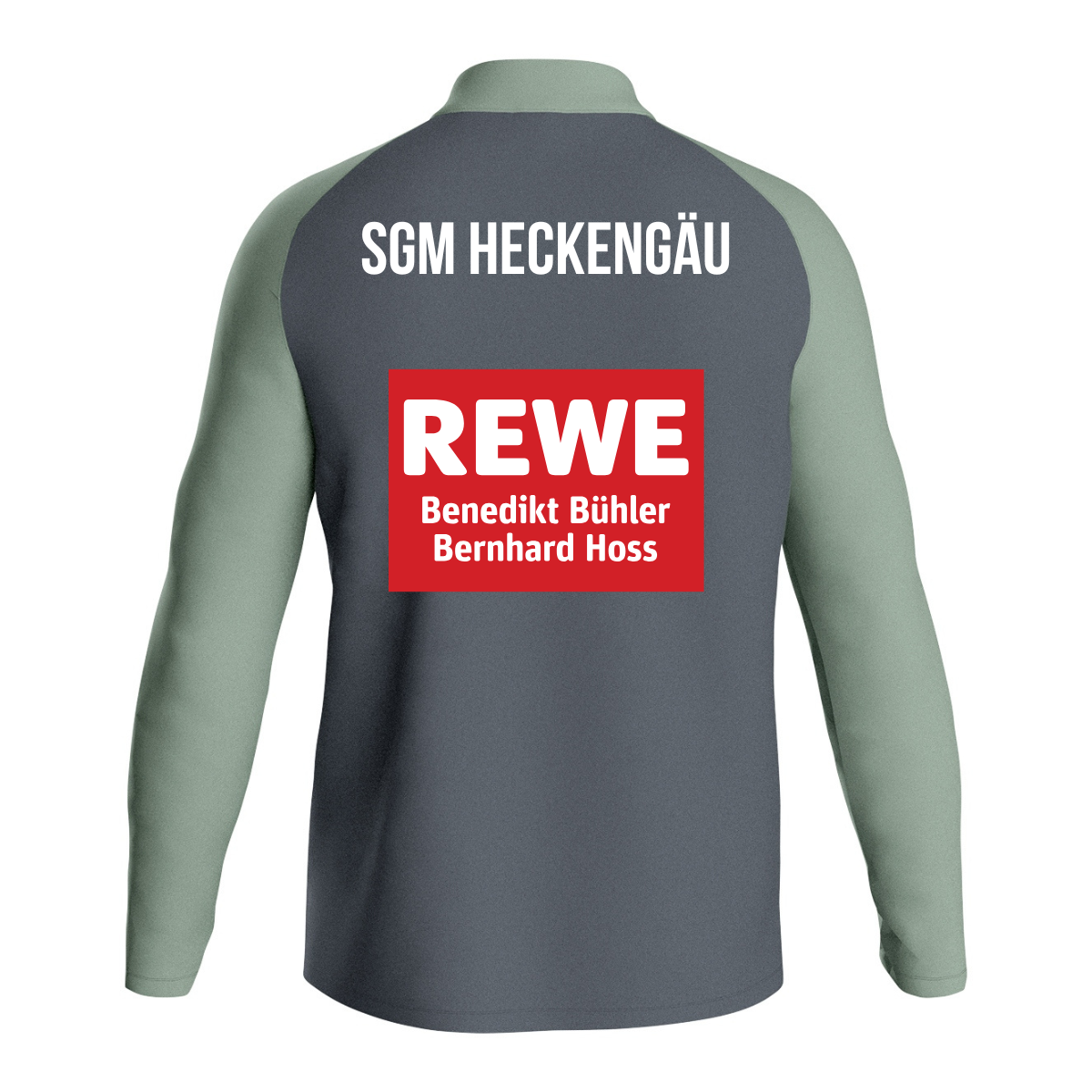 JAKO Polyesterjacke Iconic anthra light/mintgrün/soft grey (inkl. Bedruckung) - SGM Heckengäu