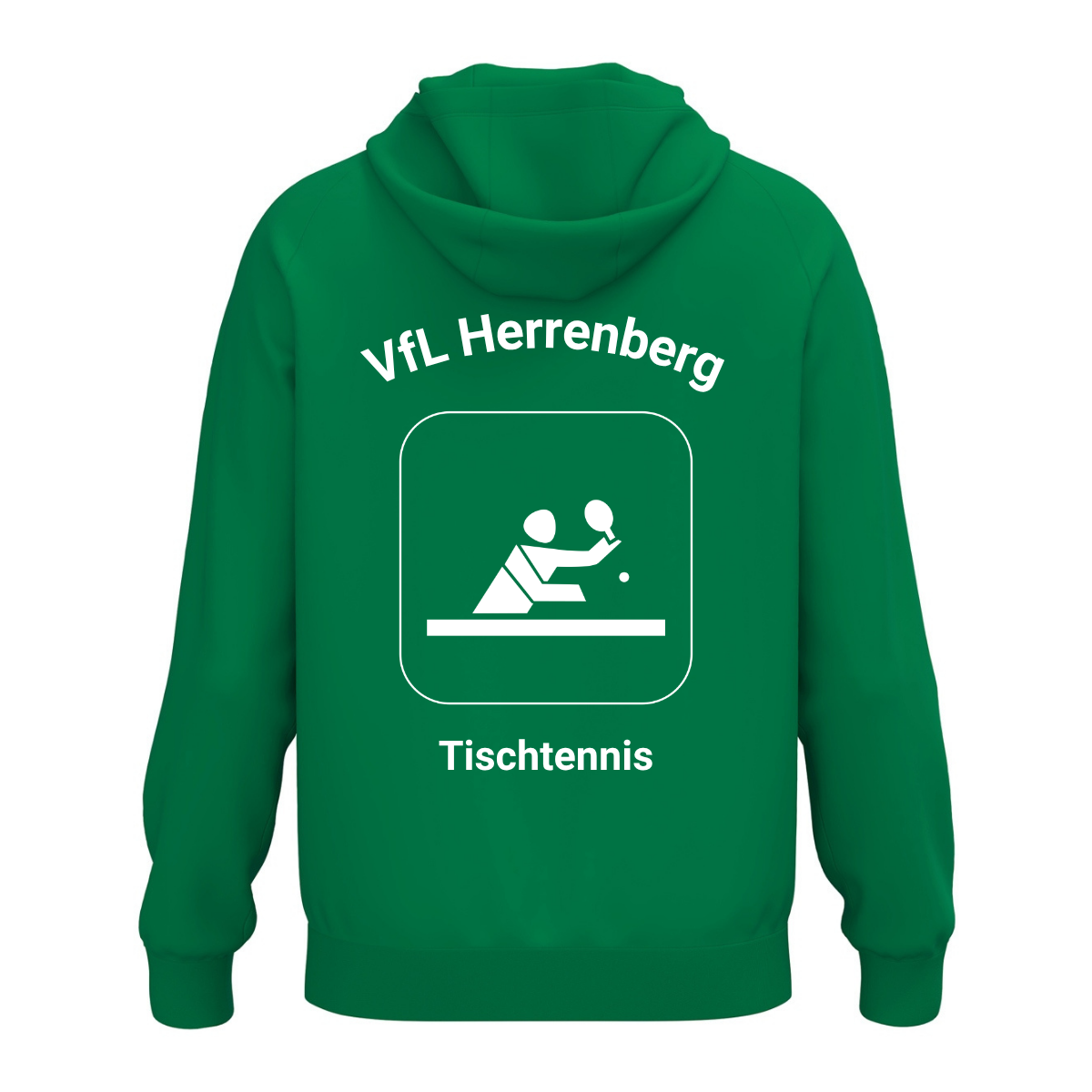 JAKO Kapuzenhoodie One Cotton Grün (inkl. Bedruckung) - VfL Herrenberg Tischtennis