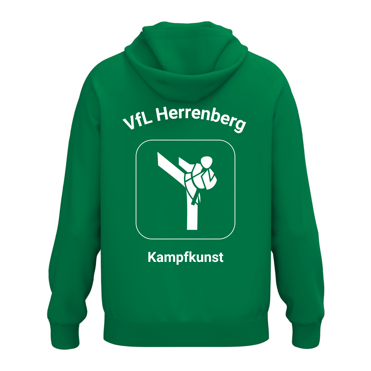 JAKO Kapuzenhoodie One Cotton Grün (inkl. Bedruckung) - VfL Herrenberg Kampfkunst