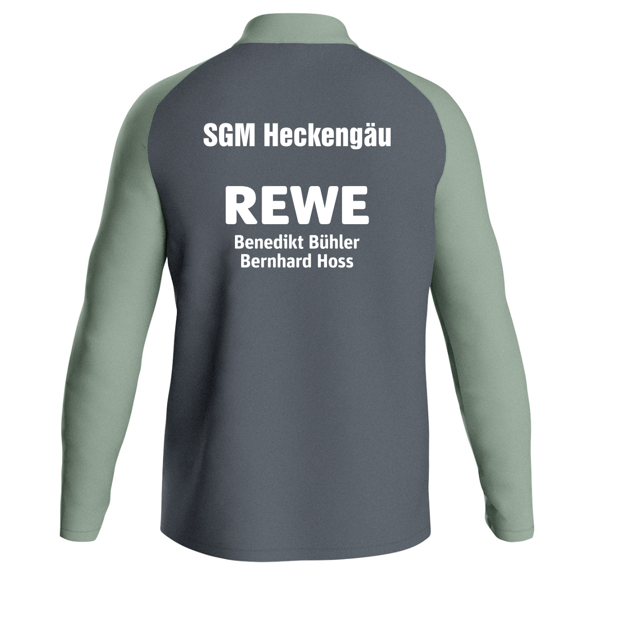JAKO Polyesterjacke Iconic anthra light/mintgrün/soft grey (inkl. Bedruckung) - SGM Heckengäu