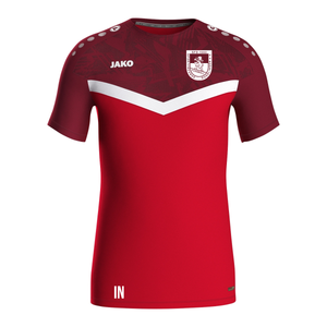 JAKO T-Shirt Iconic rot/weinrot (inkl. Bedruckung) - SF Dusslingen