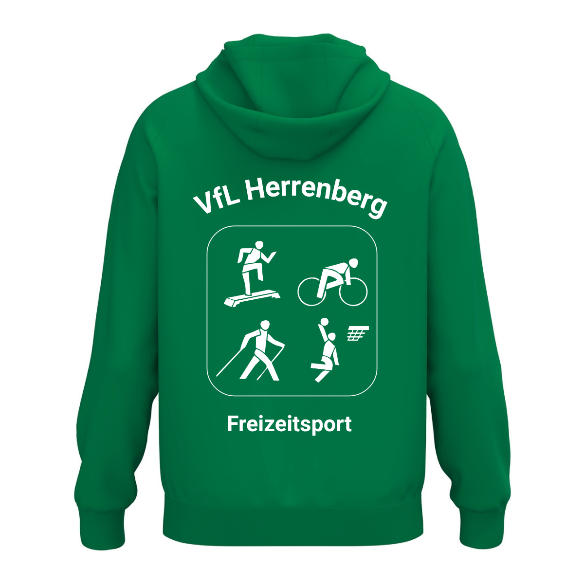 JAKO Kapuzenhoodie One Cotton Grün (inkl. Bedruckung) - VfL Herrenberg Freizeitsport