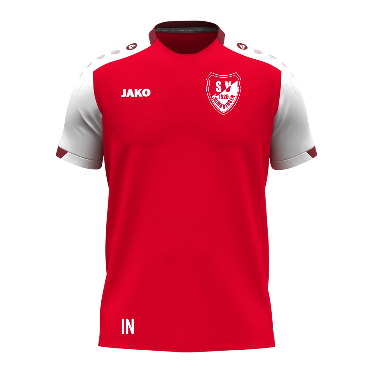 JAKO T-Shirt Dynamic rot/weiß (inkl. Bedruckung) - SV Vollmaringen