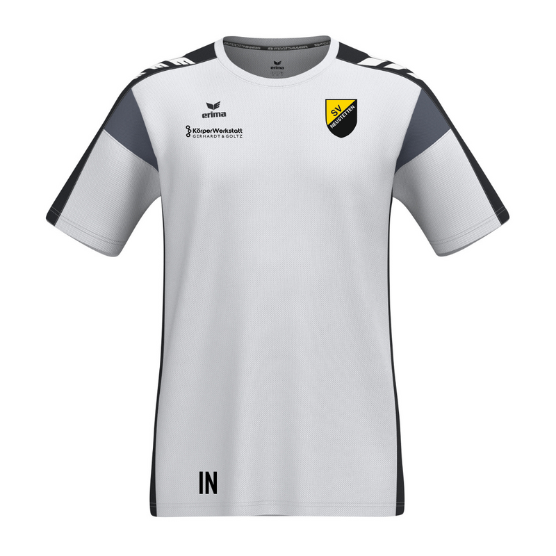 Erima CELEBRATE 125 T-Shirt Weiß/Schwarz (inkl. Bedruckung) - SV Neustetten Tennis
